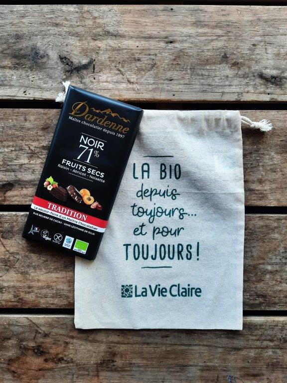 Chocolat noir 100% cacao bio - La vie claire